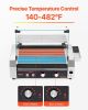 VEVOR Hot Dog Roller, 18 Hot Dog 7 Rollers, Stainless Steel Sausage Grill Cooker, 1050W Commercial Hot Dog Machine with Dual Temp Control, Cover