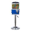 VEVOR Commercial Vending Machine, Four Compartment Rotatable Gumball and Candy Dispenser, Adjustable Height Coin Operated Candy Bank with Iron Stand