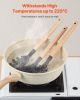 VEVOR Kitchen Cooking Utensils Set, 50 PCS Silicone Spatula Set with Holder, 428 Fahrenheit Heat Resistant Gadget Spoons Tools, Wooden Handle
