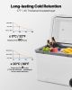VEVOR Portable Cooler, 45 QT Wheeled Cooler with Ice Retention, Heavy-Duty Handles and Cup Holder