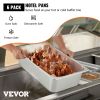 VEVOR 6 Pack Steam Table Pans 20.9 x 12.8 x 5.9 Inch Deep Steam Table Pan Full Size 20.5L Deep Food Container Stainless Steel Oven Tray Hotel Pans Ant