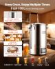 VEVOR Electric Brewing System, 9.2 Gal/35 L Brewing Pot, All-in-One Home Beer Brewer with Pump, Mash Boil Device with Panel