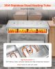 VEVOR 4-Pan Commercial Food Warmer, Electric Steam Table with Independent Temperature Control