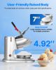 VEVOR Ice Crusher Machine, 220lbs Per Hour Electric 4 Blades Snow Cone Maker, Stainless Steel Shaved Ice Machine with Bowl and Cover
