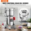 VEVOR 500g Electric Grain Mill Grinder, High Speed 2000W Commercial Spice Grinders, Stainless Steel Pulverizer Powder Machine