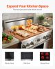 VEVOR Noodle Board Stove Cover, Stove Top Cover Board for Gas Burners & Electric Stove, Pine Wood Cutting Board with Handles