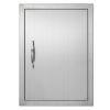 VEVOR BBQ Access Door, 16W x 22H Inch Single Outdoor Kitchen Door, Stainless Steel Flush Mount Door, Wall Vertical Door with Handle, for BBQ Island
