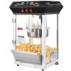 VEVOR Popcorn Maker, 850W Popcorn Popper Machine, 8 Oz Kettle Makes 48 Cups per Batch, Countertop Popcorn Maker with Tempered Glass, Includes 4 Scoops