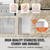 VEVOR BBQ Access Door, 17W x 24H Inch Single Outdoor Kitchen Door, Stainless Steel Flush Mount Door, Wall Vertical Door with Recessed Handle