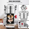 VEVOR 500g Electric Grain Mill Grinder, High Speed 2000W Commercial Spice Grinders, Stainless Steel Pulverizer Powder Machine