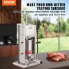 VEVOR Manual Sausage Stuffer, 5LBS/3L Capacity, Two Speed 304 Stainless Steel Vertical Sausage Stuffer, Sausage Filling Machine with 4 Stuffing Tubes