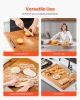 VEVOR Noodle Board Stove Cover, Stove Top Cover Board for Gas Burners & Electric Stove, Pine Wood Cutting Board with Handles