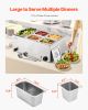 VEVOR 24QT Commercial Food Warmer, 5-Pan Electric Steam Table