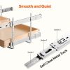 VEVOR 2 Tier Pull Out Cabinet Organizer, 20"W x 21"D Cabinet Drawer, Soft Close Slide out Shelf, Heavy-Duty Sliding Wood Drawer