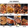 VEVOR 53 inch Portable Charcoal Grill, Propane Gas Grills with Cover and Cart, Heavy Duty Iron BBQ Grill, Mini Tabletop Smoker for Outdoor Cooking