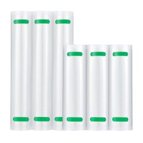 VEVOR Vacuum Sealer Bags, 3 Rolls 11 In x 20 Ft & 3 Rolls 8 In x 20 Ft, Non-BPA Food Grade Seal A Meal Freezer Bag