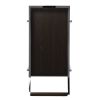 Brown and Silver Mod Rolling Bar Cart
