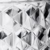Set of Four Clear Diamond Acrylic Stemmed All Purpose Wine Glass