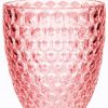 Set of Four Pink Diamond Acrylic Stemmed All Purpose Wine Glass