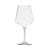 Set of Four Clear Tritan Plastic Stemmed All Purpose Wine Glasses