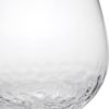Set of Four Clear Dimpled Tritan Plastic Balloon or Round Bowl Stemmed All Purpose Wine Glasses
