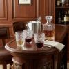 Set of Four Clear Diamond Acrylic Stemless Whiskey Glasses