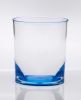 Set of Four Blue Acrylic Stemless Whiskey Glass