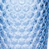 Set of Four Blue Geometric Acrylic Stemless Highball Glass